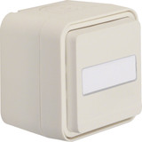 Berker 47413512 Steckdose Schuko mit Klappdeckel und Beschriftungsfeld AP W.1 polarweiß