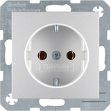 Berker 47431404 Steckdose Schuko S.1/B.3/B.7 alu. matt