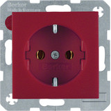Berker 47431912 Steckdose Schuko S.1/B.3/B.7 rot. matt