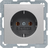 Berker 47436084 Steckdose Schuko Q.x alu samt. lackiert