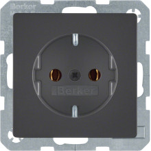 Berker 47436086 Steckdose Schuko Q.x anthrazit. samt