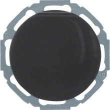Berker 47442045 Steckdose Schuko mit Klappdeckel u. erh.BS R.1/R.3/R.Classic schwarz. glänzend