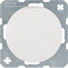 Berker 47512089 Steckdose Schuko mit Klappdeckel u. erh.BS R.1/R.3 polarweiß. glänzend