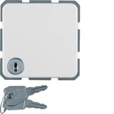 Berker 476309 Steckdose Schuko mit Klappdeckel und Schloss wg Up IP44 polarweiß glänzend