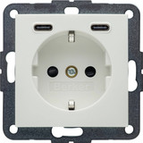 Berker 48151909 Steckdose SCHUKO/USB CC 20W PD S1 pw mt