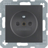 Berker 6765761606 Steckdose mit Schutzkontaktstift u. erh.BS S.1/B.3/B.7 anthrazit. matt