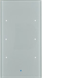Berker 75143034 Glas-Sensor 3fach Komfort TS Sensor. alu