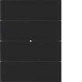 Berker 75164092 Tastsensor 4fach B.IQ Glas. schwarz