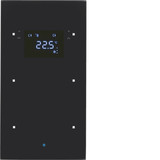Berker 75642035 Glas-Sensor 2fach mit Temperaturregler TS Sensor. schwarz