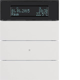 Berker 75663599 Tastsensor 3fach mit Temperaturregler und Display B.IQ polarweiß. matt