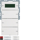 Berker 75663729 Tastsensor 3fach mit Beschriftungsfeldern. RTR. Display Q.x polarweiß. samt