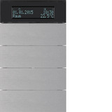 Berker 75664594 Tastsensor 4fach mit Temperaturregler und Display B.IQ Alu