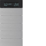 Berker 75665594 Tastsensor 5fach mit Temperaturregler und Display B.IQ Alu