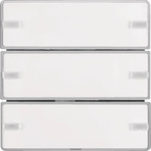Berker 80143321 Tastsensor 3fach Komfort mit Beschriftungsfeld KNX Q.x alu samt. lackiert