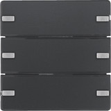 Berker 80143326 Tastsensor 3fach Komfort mit Beschriftungsfeld KNX Q.x anthrazit samt