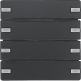 Berker 80144326 Tastsensor 4fach Komfort mit Beschriftungsfeld KNX Q.x anthrazit samt