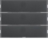 Berker 80163776 Tastsensor 3fach Komfort mit Beschriftungsfeld KNX K.1 anthrazit matt. lackiert