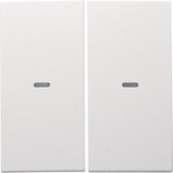 Berker 80960399 Abdeckung für Tastsensor-Modul 2fach mit Linse S.1/B.x polarweiß. matt