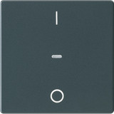 Berker 80962226 Abdeckung für Tastsensor-Modul 1fach mit I/O-Symbol Q.x anthrazit