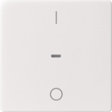 Berker 80962229 Abdeckung für Tastsensor-Modul 1fach mit I/O-Symbol Q.x polarweiß