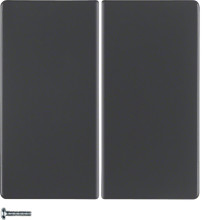 Berker 85146126 KNX-Funk Taste 2fach quicklink Q.x anthrazit. samt