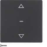 Berker 85245226 KNX-Funk Jalousie-Taste quicklink Q.x anthrazit. samt