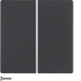 Berker 85648126 KNX-Funk Taste 4fach quicklink Q.x anthrazit. samt
