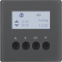 Berker 85745126 KNX-Funk Jalousie-Schaltuhr quicklink Q.x anthrazit. samt