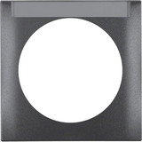 Berker 918032505 Rahmen. mit Beschriftungsfeld. Integro Flow. anthrazit matt