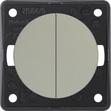 Berker 936752568 Serientaster. 2 Schließer. gem. Eingangskl.. Integro Flow/Pure. chr. mt.. lack.