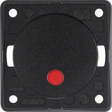 Berker 937522510 Kontr.-Ausschalter 2-polig m. Aufdr. 0. rote Lins.. Integro Flow/Pure. sw. gl.