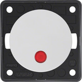 Berker 937722509 Kontroll-Taster. Schließer. rote Linse. Integro - Design Flow/Pure. polarw. gl.