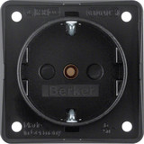 Berker 9419505 Steckdose Schuko. erh. Ber.schutz. Schraubkl.. Integro Modul-Einsätze. schw. m.