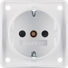 Berker 941952502 Steckdose Schuko. erh. Ber.schutz. Schraubkl.. Integro Modul-Einsätze. pw m.