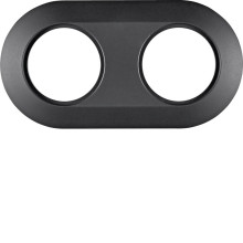 Berker MAN0100317 Rahmen 2fach Serie 1930 softtouch schwarz
