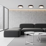 Bioledex schöne Deckenleuchte 37cm 2x E27 Wenge Holz, Glas