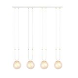 Bioledex Tonsern Pendelleuchte 4-fach E14 weiß/gold amber 92x115x15cm Made in Europe