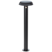 Brilliant Alvero LED Außenstehleuchte 4W Warmweiß IP44 Schwarz Solar, Bewegungsmelder G40432/06