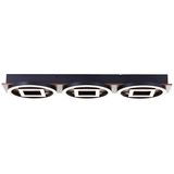 Brilliant Maureen LED Deckenleuchte 67x20cm 36W Warmweiß Holz Dunkel Schwarz Matt G80112/76