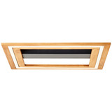 Brilliant Rhea LED Deckenleuchte 45x45cm 24W Warmweiß Schwarz Holz FSC G99748/76