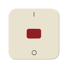 Busch-Jaeger Wippe mit roter Kalotte, mit Aufdruck 2CKA001731A0249 2508-212
