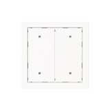 Busch-Jaeger Wippe für Elektroniktaster 2-fach mit transparenten Kalotten Busch-art linear 2CKA001751A3318 2570-20-44M