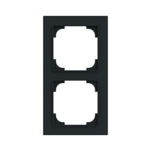 Busch-Jaeger Abdeckrahmen 2-fach schwarz matt - Busch-art linear Busch-art linear 2CKA001754A4848 1722-45M