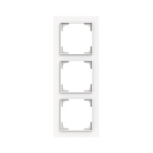 Busch-Jaeger Abdeckrahmen 3-fach studioweiß matt - Busch-art linear Busch-art linear 2CKA001754A4854 1723-44M
