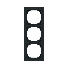 Busch-Jaeger Abdeckrahmen 3-fach schwarz matt - Busch-art linear Busch-art linear 2CKA001754A4856 1723-45M