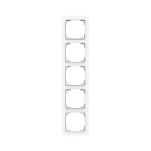 Busch-Jaeger Abdeckrahmen 5-fach studioweiß - Busch-art linear Busch-art linear 2CKA001754A4869 1725-44G