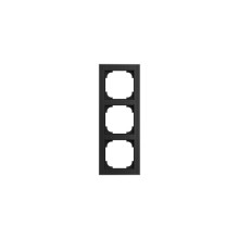 Busch-Jaeger Abdeckrahmen 3-fach Glas schwarz - Busch-art linear Busch-art linear 2CKA001754A4879 1723-4025