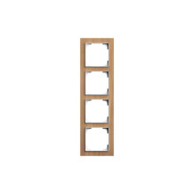 Busch-Jaeger Abdeckrahmen 4-fach Holz Eiche - Busch-art linear Busch-art linear 2CKA001754A4890 1724-4083