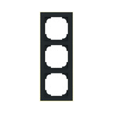 Busch-Jaeger Rahmen 3-fach mit Dekorring Busch-art linear 2CKA001754A4915 1723-453M
