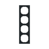 Busch-Jaeger Rahmen 4-fach mit Dekorring Busch-art linear 2CKA001754A4922 1724-456M